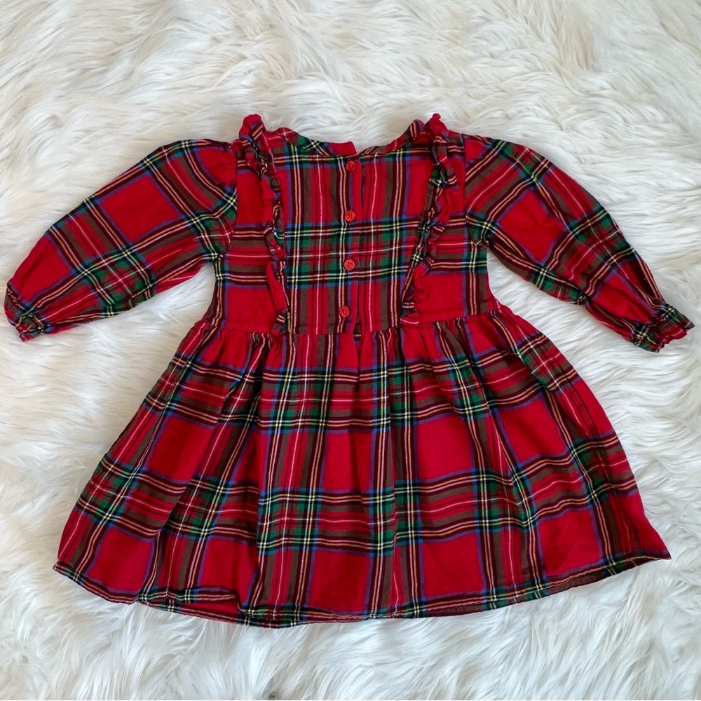 Holiday Plaid Flannel Dress - Picture 4 of 5